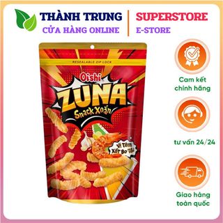 Thùng 20 gói Snack Oishi Size lớn 65gr - Tôm Cay nồng, Tôm sốt tương mật ong, Đậu xanh nước cốt dừa