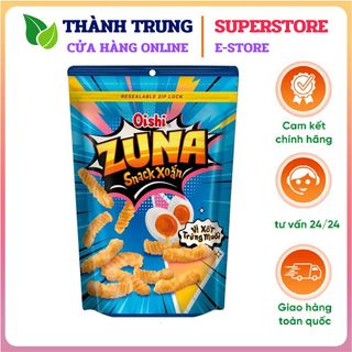 Thùng 20 gói Snack Oishi Size lớn 65gr - Tôm Cay nồng, Tôm sốt tương mật ong, Đậu xanh nước cốt dừa