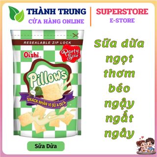 Thùng 20 gói Bánh Snack Pillows Oishi nhân kem đủ vị gói lớn 80g