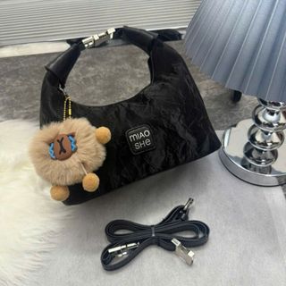 TÚI ĐEO CHÉO DA NHUNG W617 – DÁNG THUYỀN NHỎ XINH TẶNG KÈM GẤU BÔNG DỄ THƯƠNG - WINNIE HOUSE
