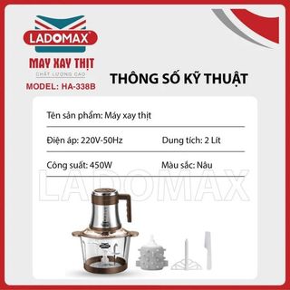 MÁY XAY THỊT 2L LADOMAX HA- 338