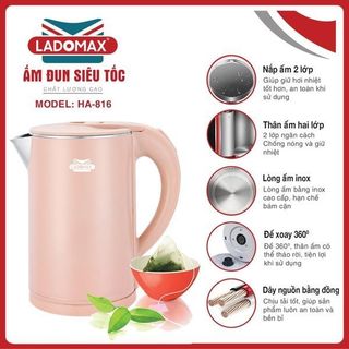 ẤM SIÊU TỐC LADOMAX HA- 816