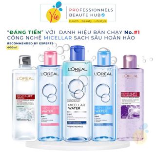 Nước Tẩy Trang L'Oreal Paris 3-in-1 Micellar Water Làm Sạch, Dưỡng Ẩm Cho Mọi Loại Da