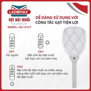 VỢT MUỖI CAO CẤP LADOMAX HA- 131CT