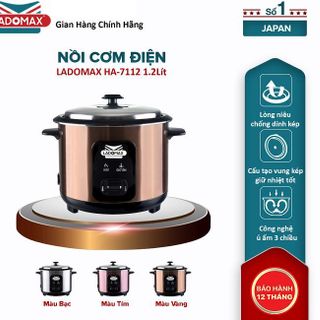 NỒI CƠM ĐIỆN 1,2L NẮP RỜI LADOMAX HA- 7112