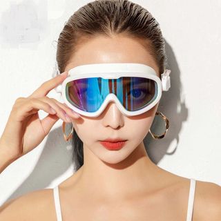 Kính Bơi Thời Trang CONQUEST Tráng Gương Kèm Bịt Tai -Dành cho trẻ em người lớn trên 30kg