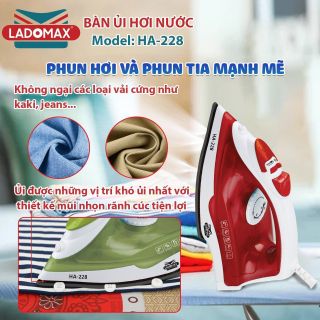 BÀN ỦI HƠI NƯỚC LADOMAX HA- 228