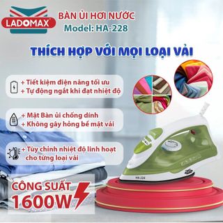 BÀN ỦI HƠI NƯỚC LADOMAX HA- 228