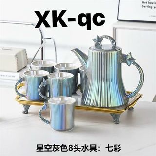 Bộ Bình 6 Cốc Khay Sao Sọc Khay Cao XK ( THÙNG 10B)