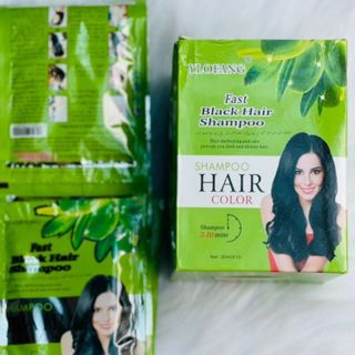 Dầu gội nhuộm tóc đen nhanh YLOFANG – Fast Black Hair Shampoo 30ml x10 gói