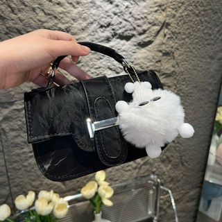 TÚI XÁCH NỮ KHÓA H DA NHUNG SANG CHẢNH TẶNG MÓC TREO BÔNG XINH W654 - WINNIE HOUSE