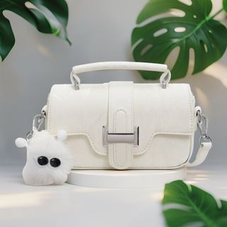 TÚI XÁCH NỮ KHÓA H DA NHUNG SANG CHẢNH TẶNG MÓC TREO BÔNG XINH W654 - WINNIE HOUSE