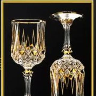 Bộ Bình Xoay Kèm 6 Ly Khảm Vàng 24K ( THÙNG 2B)