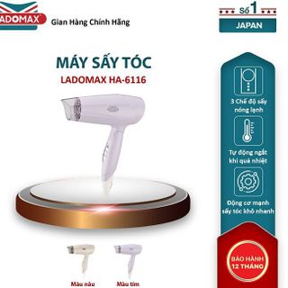 MẤY SẤY TỐC 3 CHẾ ĐỘ LADOMAX HA- 6116