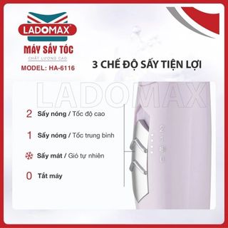 MẤY SẤY TỐC 3 CHẾ ĐỘ LADOMAX HA- 6116