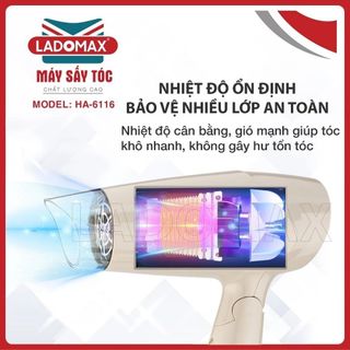 MẤY SẤY TỐC 3 CHẾ ĐỘ LADOMAX HA- 6116