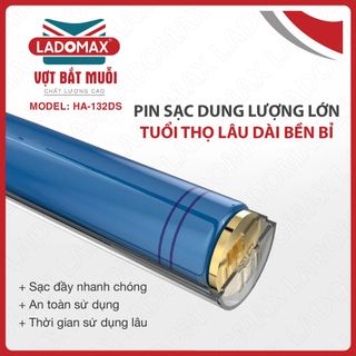 VỢT MUỖI CAO CẤP LADOMAX HA- 132DS