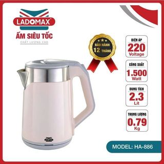 ẤM SIÊU TỐC LADOMAX HA- 886