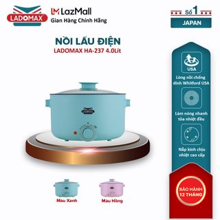NỒI LẨU ĐIỆN ĐA NĂNG 4L LADOMAX HA- 237