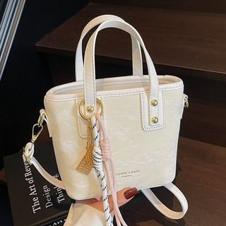 TÚI XÁCH NỮ ĐEO CHÉO MINI DA NHUNG VÂN ĐÁ SANG CHẢNH TRENDY W684 - WINNIE HOUSE