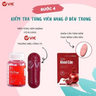 Giảm cân Vichi + kèm khoá cân (viên dập logo)