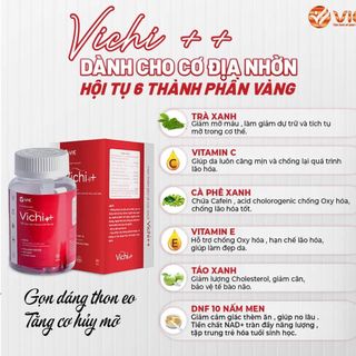 Giảm cân Vichi + kèm khoá cân (viên dập logo)