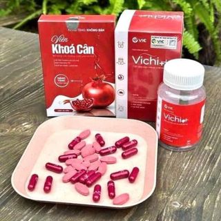 Giảm cân Vichi + kèm khoá cân (viên dập logo)