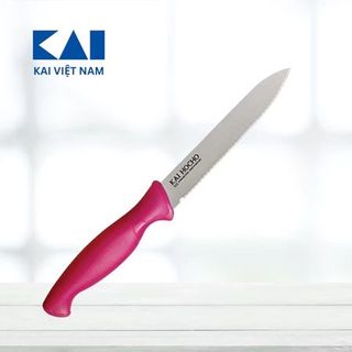Dao gọt hoa quả lưỡi răng cưa 112mm KAI Indian Hocho