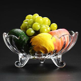 ĐĨA THỦY TINH 3 CHÂN CAO CẤP ĐỰNG TRÁI CÂY