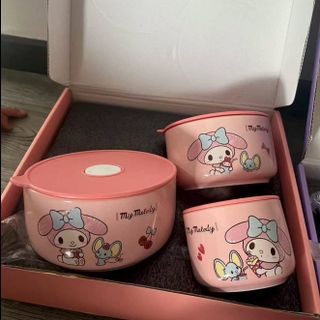 BỘ 3 THỐ SỨ MELODY MÀU HỒNG JY- W107