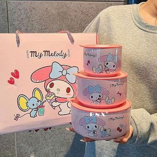 BỘ 3 THỐ SỨ MELODY MÀU HỒNG JY- W107