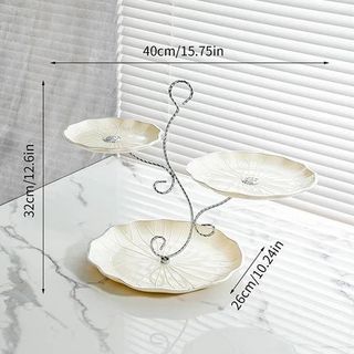 KHAY 3 TẦNG TRẮNG LƯỢN (THÙNG 40C)