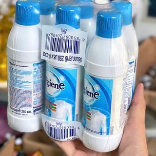 Nước Tẩy Hygien Chai 250ml Thái Màu Xanh Dương (Thùng 24 Chai)