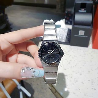 HOT DEAL ĐỒNG HỒ NAM NỮ TRUNG CẤP ÔMEGHA DÂY THÉP KHOÁ BƯỚM