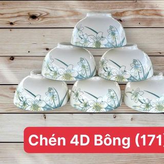 BỘ 10 CHÉN SỨ HỌA TIẾT QUÀ TẶNG CAO CẤP