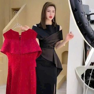 Đầm body vai choàng thiết kế sang trọng hàng cao cấp