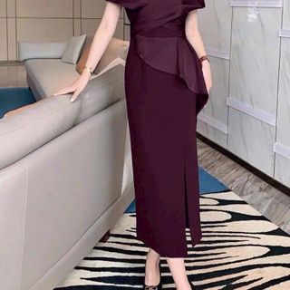 Đầm body vai choàng thiết kế sang trọng hàng cao cấp