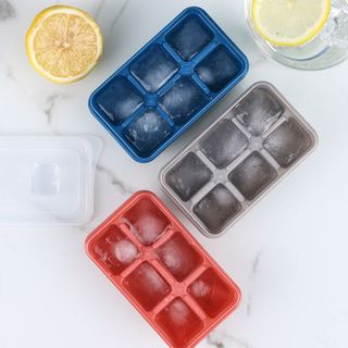 Khay Làm Đá 6 ô Silicon Có Nắp Đậy