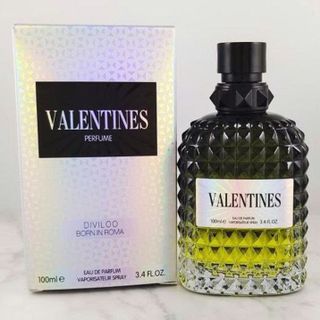 Nước hoa nam Valentines Noir Absolu 100ml (Đen) Nước hoa unisex Valentines Born in Roma 100ml (Trắng ánh vàng)