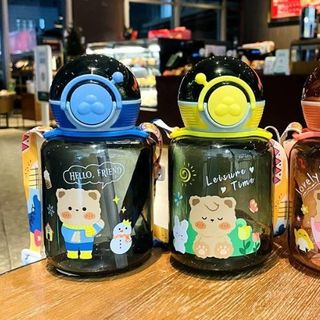 BÌNH NƯỚC THỂ THAO HOẠ TIẾT 770ML KÈM DÂY ĐEO