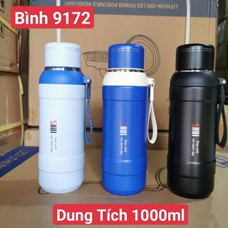 BÌNH GIỮ NHIỆT INOX 1000ML SHUI QUÀ TẶNG