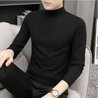 Áo giữ nhiệt lót nỉ NAM cổ 5p, áo giữ nhiệt NAM Lót nỉ