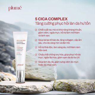 KEM DƯỠNG SÁNG DA HỖ TRỢ MỜ NÁM MELA-INFUSED ADVANCED REPAIR PLUMÉ