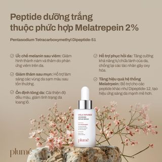 COMBO 2 Serum Dưỡng Sáng Da Mela-Infused Advanced Repair Serum Plumé