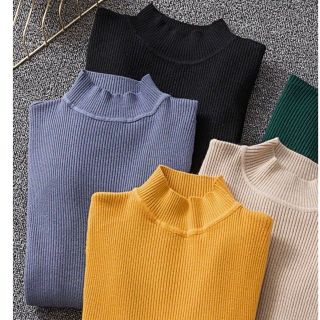 Áo len tăm cổ 3p co giãn, áo len cao cổ