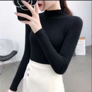 Áo len tăm cổ 3p co giãn, áo len cao cổ