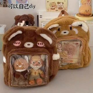 BALO LÔNG GẤU TRÚC ĐỎ PHỐI KÍNH CỰC DỄ THƯƠNG SIÊU TIỆN DỤNG - PIPI STORE
