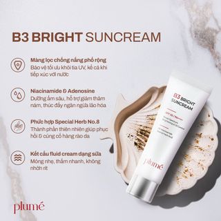 KEM CHỐNG NẮNG DƯỠNG SÁNG DA B3 BRIGHT PLUMÉ