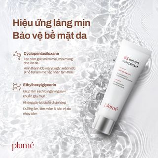 KEM CHỐNG NẮNG DƯỠNG SÁNG DA B3 BRIGHT PLUMÉ