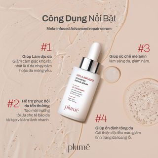SERUM DƯỠNG SÁNG DA HỖ TRỢ MỜ NÁM MELA-INFUSED ADVANCED REPAIR PLUMÉ